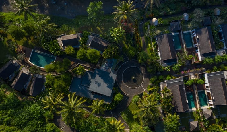SAMAYA UBUD RESORT AERIAL VIEW